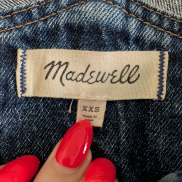 Madewell Denim Overall Dress Matilda Wash XXS - Picture 5 of 9